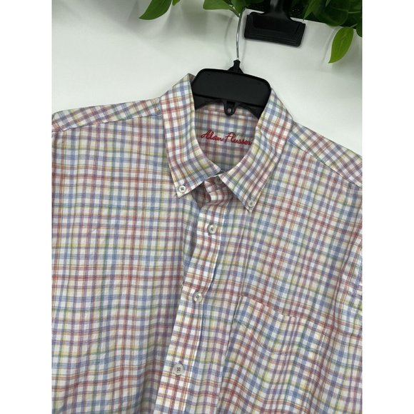 Alan‎ Flusser Button Up Shirt Size XL Long Sleeve Multicolor Mens - Picture 1 of 6